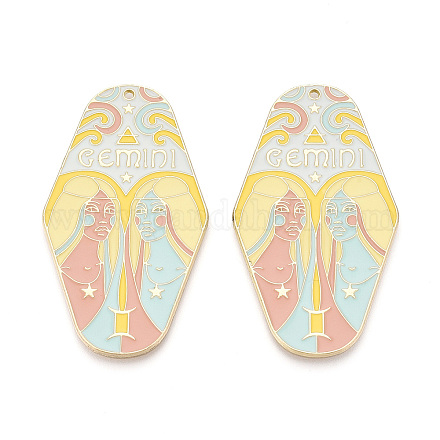 Подвески из сплава с покрытием стойки и эмали ENAM-T021-29A-1