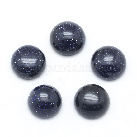Cabochons en pierre bleue synthétique G-E492-H-19-1