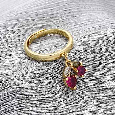 Открытые манжеты из латуни с микропаве и цирконием для женщин RJEW-U057-12B-G-1