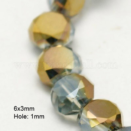 Perles en verre electroplate EGLA-D028-03-1