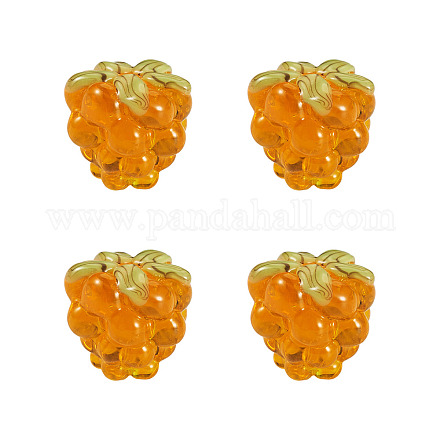 Perle di lampwork fatte a mano da 4 pz LAMP-TA0002-24A-1