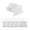 100Pcs Paper Bracelet Display Cards, Jewelry Display Card for Bracelet Necklace Showing, with 100Pcs OPP Bag, Rectangle, White, 7x9.6x0.05cm