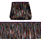 10M Polyester Fringe Ribbon with PET Tassels Trimming, for Costume Accessories, Colorful, 7-7/8 inch(200mm), about 10.94 Yards(10m)/Card