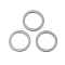 304 Stainless Steel Linking Ring, Nickel Free, Round Ring, Stainless Steel Color, 10x0.8mm