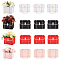12Pcs 4 Colors Bag Shaped Paper Flower Packaging Gift Bags for Bouquet, with Iron Chains Handle, Mixed Color, 10.5~32.5x10.5x0.6cm, 3pcs/color