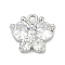 Brass Micro Pave Cubic Zirconia Pendants, Cadmium Free & Nickel Free & Lead Free, Long-Lasting Plated, Butterfly, Platinum, 10.5x12.5x4.5mm, Hole: 1.5mm