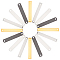 arricraft 32 Pcs 4 Styles Stainless Steel Bar Links, Brass BlankTag Link Connectors Rectangle Bar Links Connectors Charms for Bracelet Necklace Jewelry Making