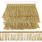 4.3~5 Yards Polyester Tassel Ribbon, Pale Goldenrod, 3 inch(75mm)