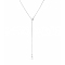 S925 Silver Butterfly Chain Necklace with Diamond Tassel Lock Collar