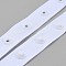 Plastic Snap Button Tape, Sewing Fastener Polyester Tape, White, 18mm, 50 yards/set