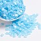 MIYUKI TILA Beads, Japanese Seed Beads, 2-Hole, (TL148FR) Matte Transparent Aqua AB, 5x5x1.9mm, Hole: 0.8mm, about 118pcs/10g