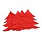 Christmas Themed Felt Tableware Holders, for Fork Spoon Knife Storage Party Table Dinner Decoration Supplies, Christmas Tree, Red, 162x178x0.5mm, 2pcs/set