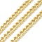 Rack Plating Brass Curb Chains, Long-Lasting Plated, Lead Free & Cadmium Free, Soldered, with Spool, Real 18K Gold Plated, 4.5x3.5x1.5mm