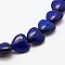 Heart Synthetic Turquoise Beads Strands, Dyed, Blue, 12x12x5mm, Hole: 1mm, about 36pcs/strand, 15.7 inch