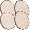 arricraft 4 Pcs 8 Inchs Unfinished Wood Slices, Christmas Ornaments Wooden Circles Large Craft Wood with Bark for Arts and DIY Craft