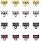 PandaHall 120 pcs 4 Colors Tibetan Style Alloy Hanger Links Column Shape Hollow Spacers Beads with Loop for Earring Pendant Bracelet Necklace DIY Jewelry Making Mixed Colors