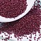 MIYUKI Delica Beads, Cylinder, Japanese Seed Beads, 11/0, (DB0654) Dyed Opaque Maroon, 1.3x1.6mm, Hole: 0.8mm, about 2000pcs/10g