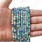 Dyed Synthetic Turquoise Beads Strands, Flat Round/Disc, Frosted, Heishi Beads, Mixed Color, 4x2~2.5mm, Hole: 0.8~0.9mm, about 161~164pcs/strand, 14.96''~15.12''(38~38.4cm)
