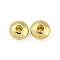 Alloy Beads, Long-Lasting Plated, Lead Free & Cadmium Free & Nickel Free, Flat Round, Golden, 6x3mm, Hole: 1.5mm