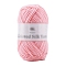 Polyester Yarn for Sweater Hat, for Knitting Crochet Supplies, Pink, 2mm, about 94.05 Yards(86m)/Skein