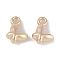 CCB Plastic Pendants, Butterfly Charms, Light Gold, 9.5x7.5x4.5mm, Hole: 1.5mm
