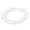 2 Strands Cross Natural Sea Shell Beads Strands, 16~17x11~12x2.5mm, Hole: 0.5mm, about 23pcs/strand, 14.90''(37.84cm)