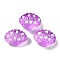 Handmade Lampwork Beads Strands, Shell Shapes, Lilac, 16~16.5x12~13x9~10mm, Hole: 1.2mm, about 25pcs/strand, 16.14''(41cm)
