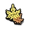 Thanksgiving Theme Silicone Beads, Colorful, Leaf, 24x30x7mm, Hole: 3mm