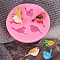 Food Grade Silicone Molds, Cake Pan Molds for Baking, Biscuit, Chocolate, Soap Mold, Birds, Bird Pattern, 60x54mm
