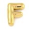 Ion Plating(IP) 304 Stainless Steel Pendants, Balloon Letter Charm, Golden, Letter F, 20x14x5.5mm, Hole: 3.5x2mm