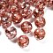 Transparent Resin with Paillette Beads, Round, Faceted, Indian Red, 16mm, Hole: 2mm