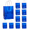 Rectangle Laser Paper Gift Bags, Portable Kraft Paper Bag, with Paper Handles, Royal Blue, 28.95cm, Unfold: 21.25x15.2x8.2cm