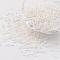 12/0 Grade A Baking Paint Glass Seed Spacer Beads, White, 2x1.5mm, Hole: 0.7mm, about 2840pcs/50g