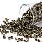 TOHO 8/0 Round Beads, Japanese Seed Beads, (1705) Gilded Marble Brown, 8/0, 3mm, Hole: 1mm, about 199pcs/9g