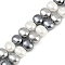 Electroplated Shell Pearl Beads Strands, Rice, Mixed Color, 9x7x5mm, Hole: 1mm, about 58pcs/strand, 16.14''(41cm)