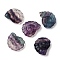 Natural Fluorite Pendants, Top-Drilled Two-Sided Carved Nautilus, 29x25x9.5mm, Hole: 1mm