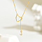 Simple S925 Silver Heart Alphabet Pendant Necklace for Women