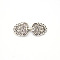 Eco-Friendly Zinc Alloy Hook Clasps, Antique Silver, 25x20x2mm, Hole: 1.5~1.8mm and 4.5mm, 27x20x7mm, Hole: 1.8mm