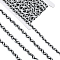 24.5~25 yards Two Tone Polyester Wave Lace Trim Ribbon, Wave Bending Lace Trim, Clothes Accessories, Black, 1/4 inch(8mm)