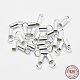 925 Sterling Silver Cord Ends STER-F032-09S-1.5mm-1