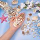 Natürliche Kaurimuschelperlen & runde Perle aus Glasperlen DIY-SZ0007-37-2