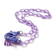 Персонализированные ожерелья-цепочки из абс-пластика NJEW-JN03220-04-1