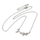 304 Stainless Steel Pendant Necklaces NJEW-H010-01P-2
