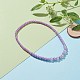Acrylic Beaded Bracelet & Necklace Set for Kids SJEW-JS01207-01-4