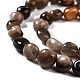 Brins de perles de sunstone noirs naturels G-G018-03A-3