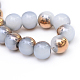 Half Plated Glass Beads Strands EGLA-Q062-10mm-G03-3