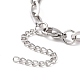 304 bracelet chaîne forçat en acier inoxydable pour homme femme BJEW-E031-05A-P-3