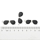 合金チャーム  エナメル  サングラス  ブラック  銀色のメッキ  11x32mm X-PALLOY-N0118-246-3