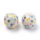 Perles acryliques imprimés opaques MACR-S271-12mm-27-1
