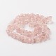 Puce rose naturelle brins de perles de quartz G-M344-50-2